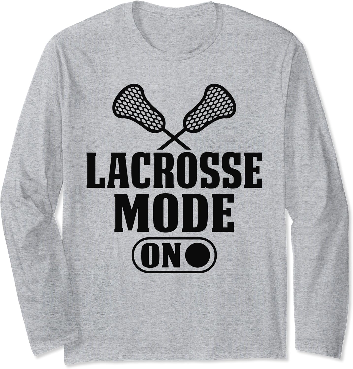Lacrosse Mode on Funny Lacrosse Player Lax Novelty Long